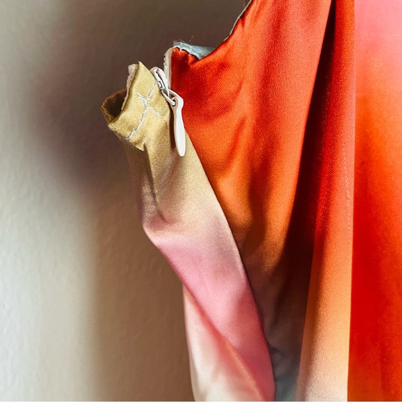 Multicolor Satin Dress - Picture 3 of 4